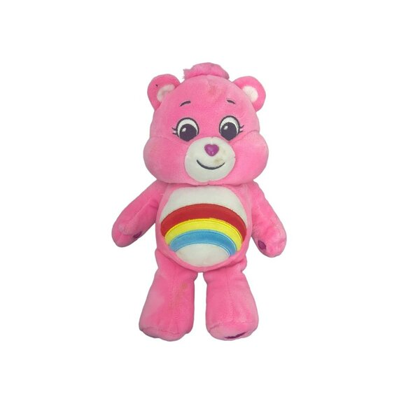 Care Bears Unlock the Magic Cheer Bear 10” Plush 2021 Pink Rainbow - Picture 1 of 6